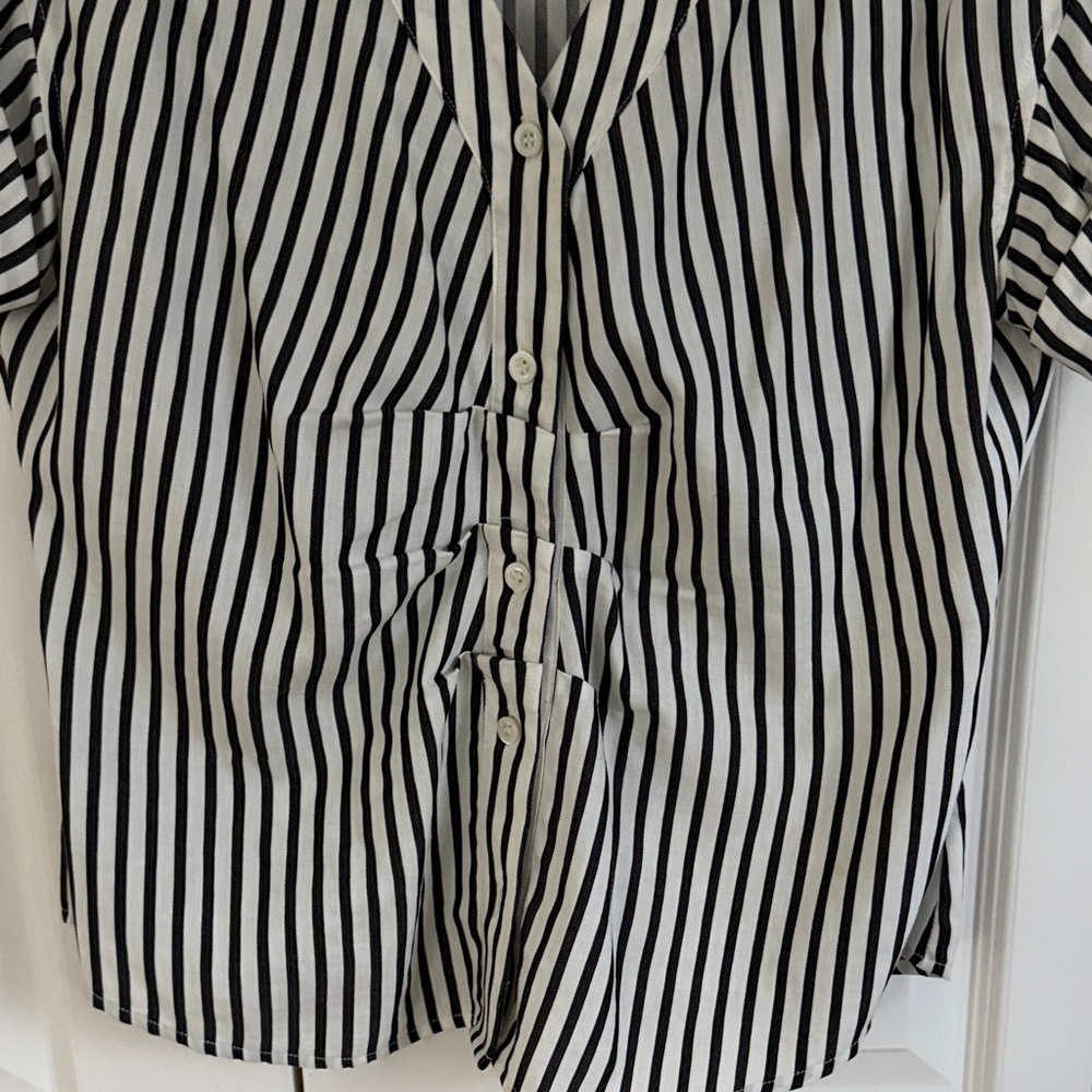 Frame Denim Striped Button Down Shirt - Picture 3 of 6